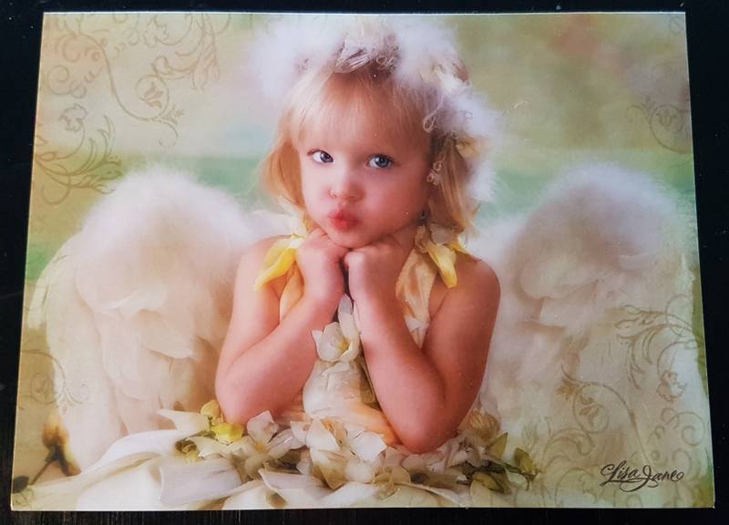 Postkort- Get Well - Angel Kiss Tree Free Get Well Card