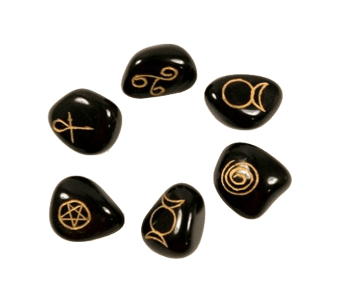 Hovedbilde Wiccan Pagan symbol stones ...