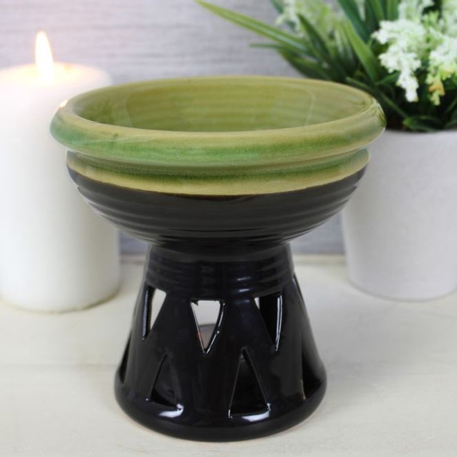 Hovedbilde Aromalampe - Deep Bowl Green ...