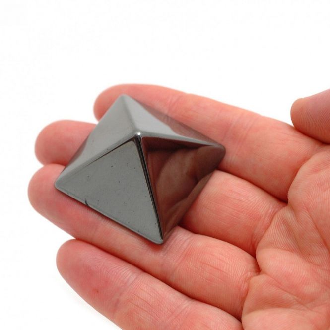 Hovedbilde Hematitt Pyramide 40x40mm - ...