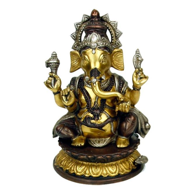 Hovedbilde Ganesh messing tofarget 26cm ...