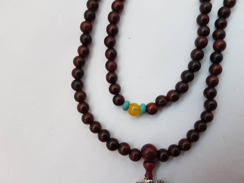 Mala Rosentre - Mala Rosewood 108 beads with decoration beads 6m