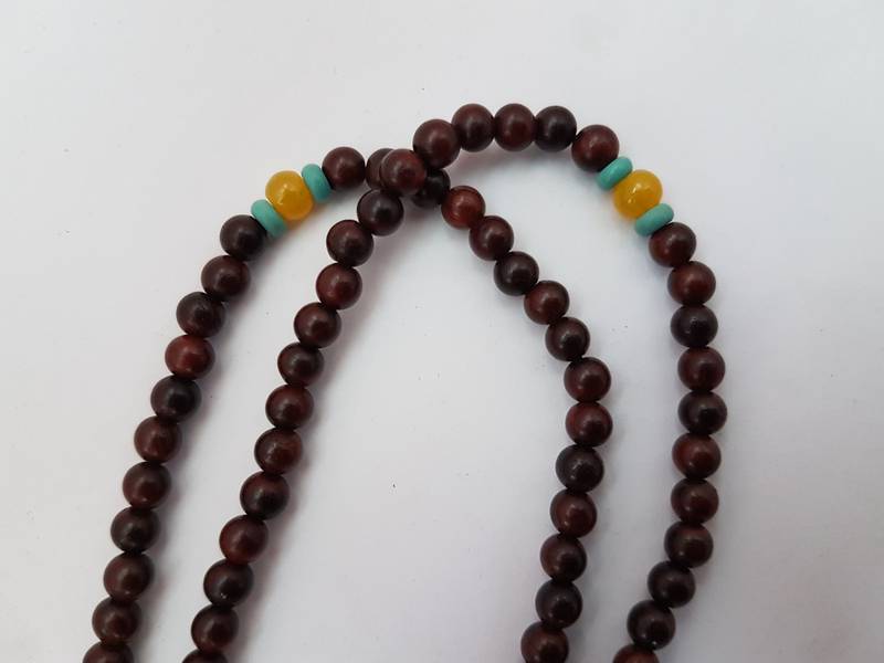 Mala Rosentre - Mala Rosewood 108 beads with decoration beads 6m