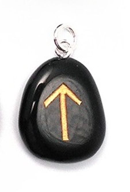 Hovedbilde Runesmykke Obsidian - Ty