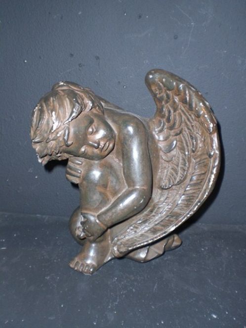 Hovedbilde Englefigur sovende cherub ...