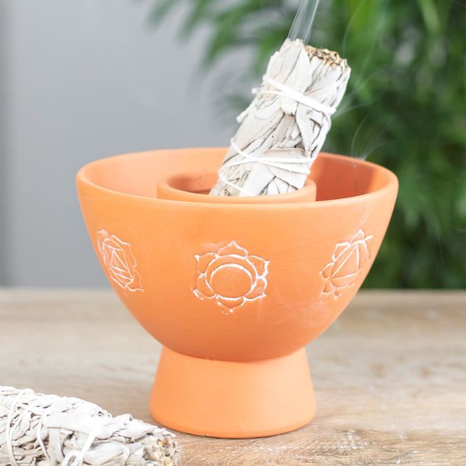 Hovedbilde Smudge Bowl Chakra Terracotta
